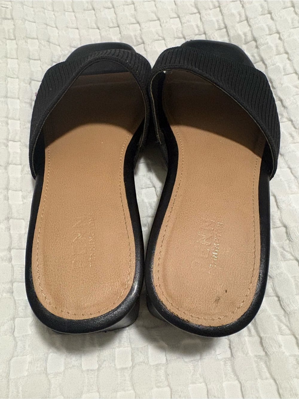 Penningtons Black Wide width Slide Mules - Picture 4 of 9